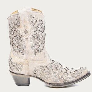 Corral Women's Glitter Leather Western Boots Size 10